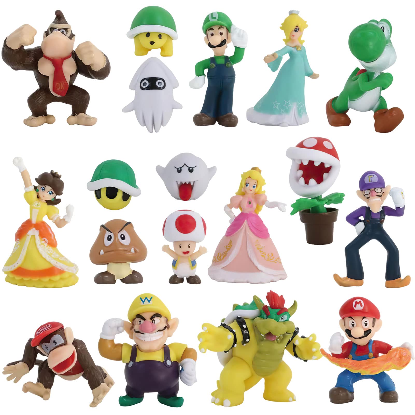 Amazon.co.jp: UKALOU スーパーマリオフィギュア 18個 おもちゃの