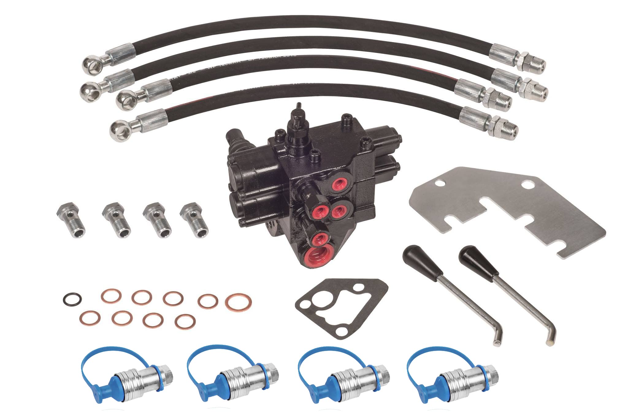 Kit Distributore Ausiliario 2 leva Compatibile per trattore Fiat 450-480-500-540-640