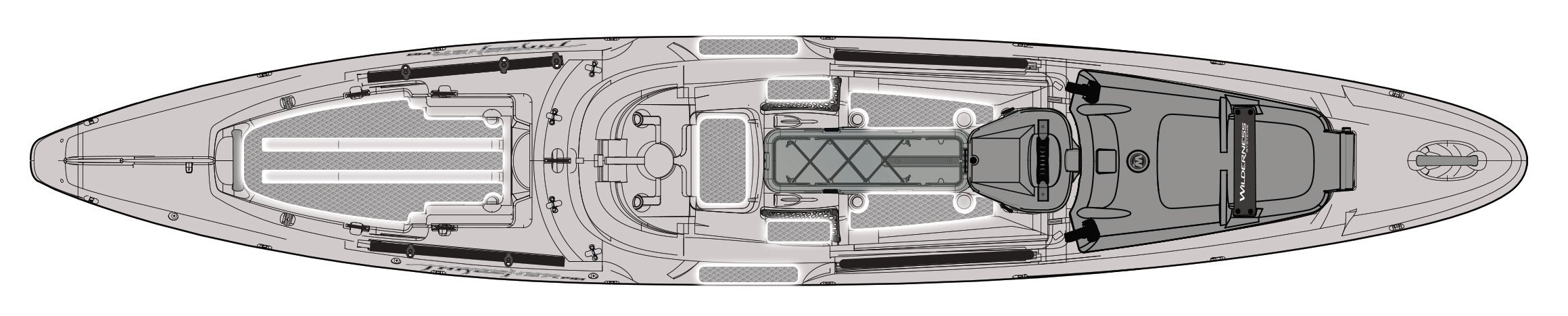 Wilderness SystemsSilent Traction Pad Kit - Custom Fit - Rubberized Kayak Traction Kits