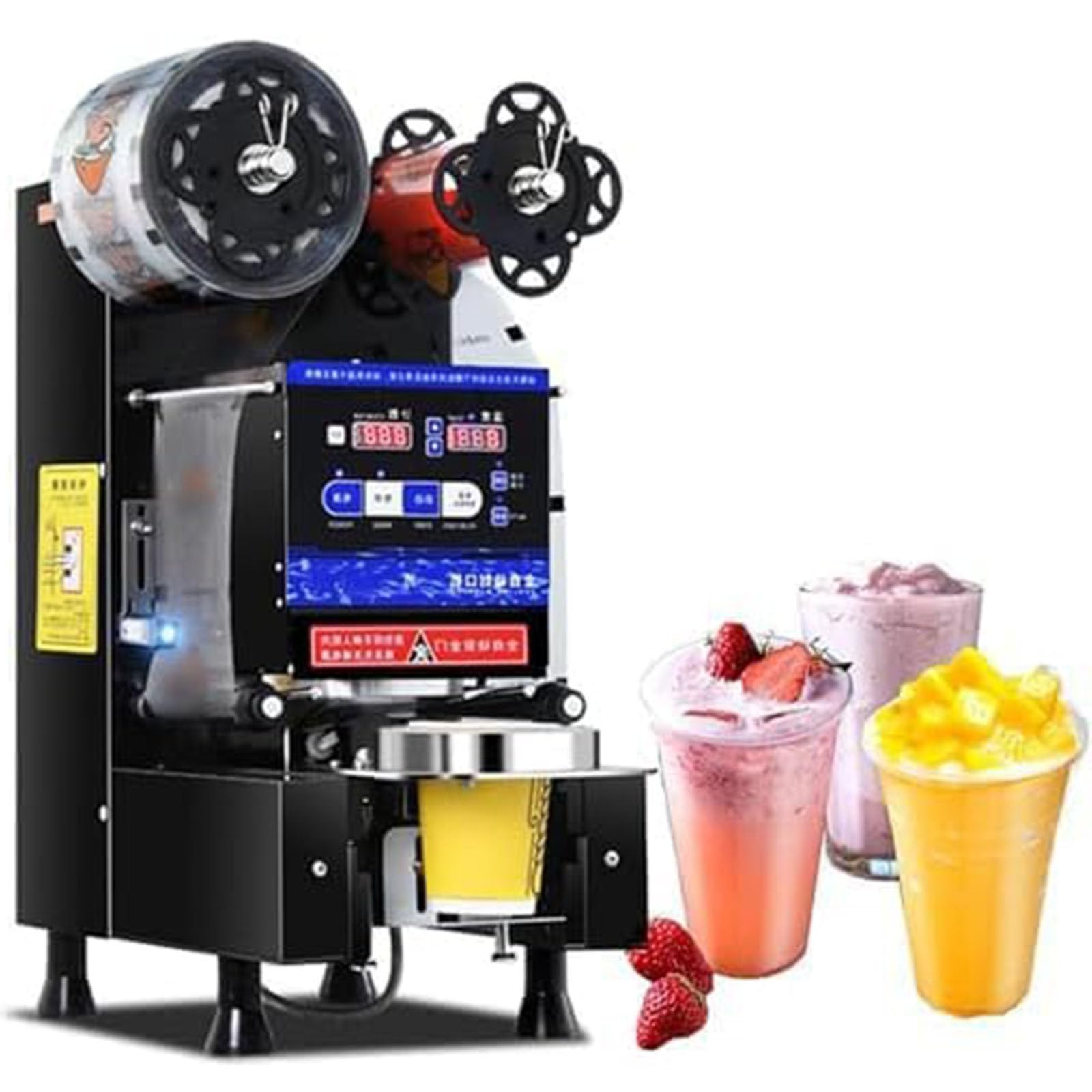 Machine à sceller les gobelets automatique,600-800 tasses/h Black