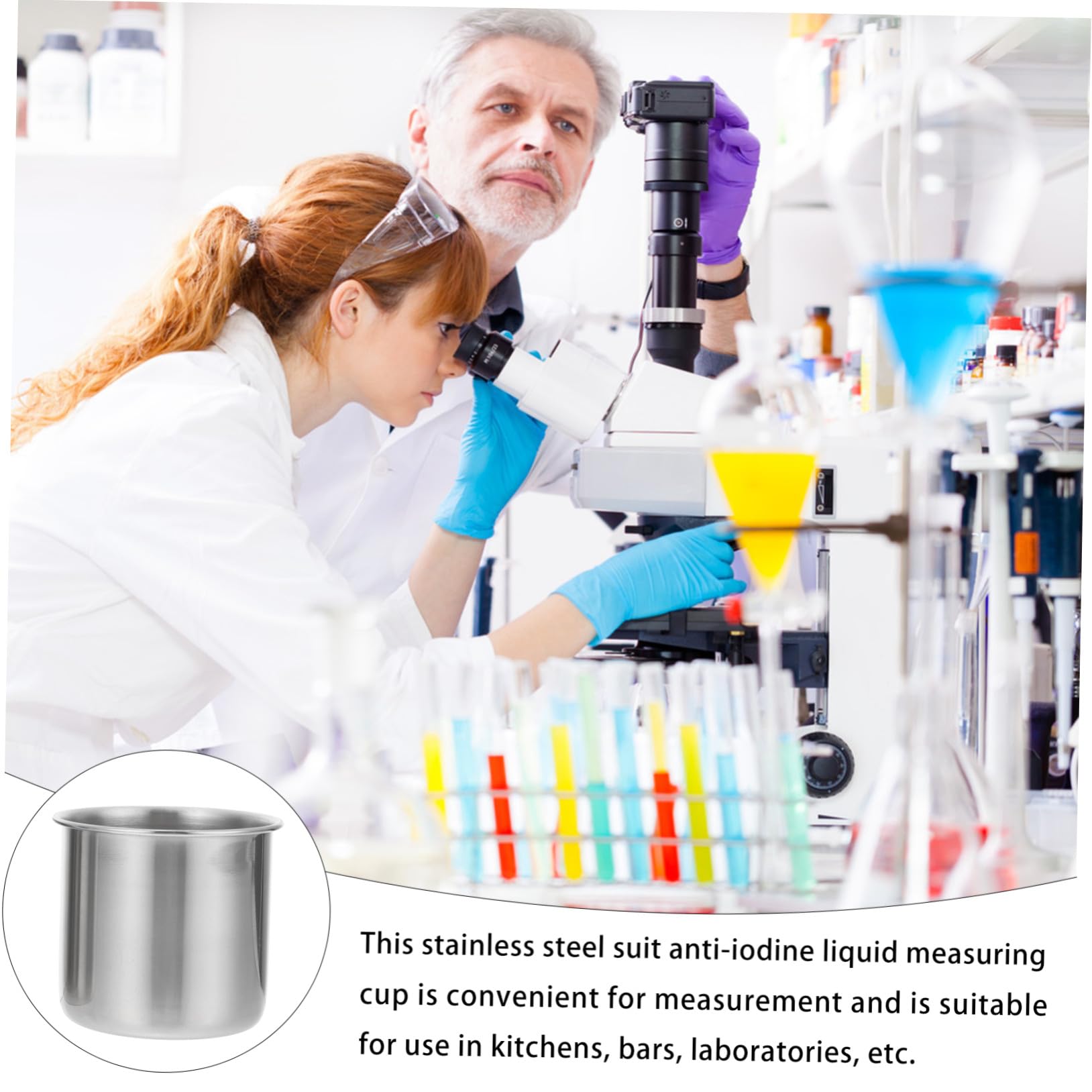 6 Piezas Vasos Medidores Inoxidable de Tazas Pequeñas para Medición y Uso Doméstico Resistentes y Reutilizables