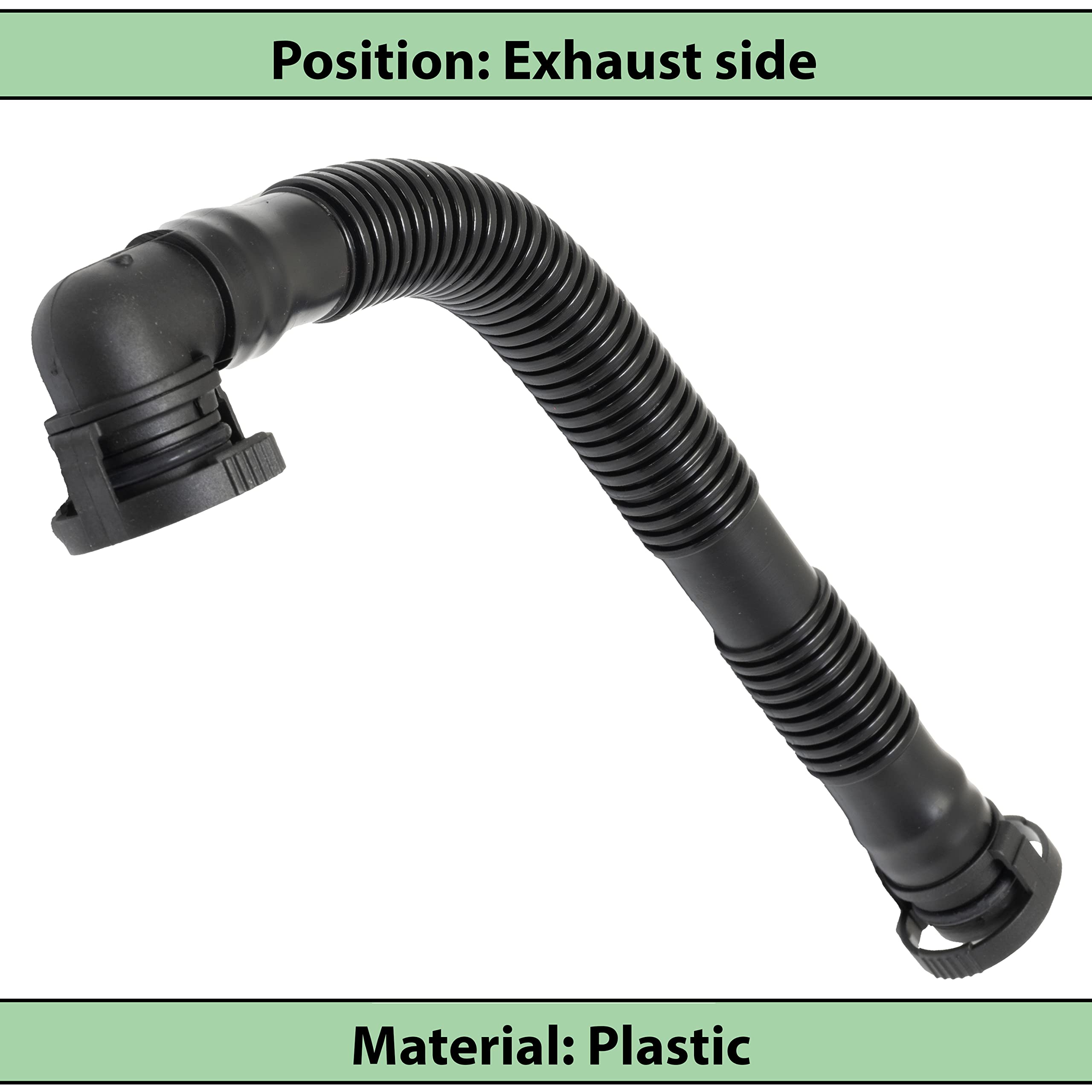 AERZETIX - C66318 - Tubo di aspirazione, alimentazione dell'aria - lato di montaggio: lato di scarico - materiale: plastica - compatibile con numeri OE 06A131127L