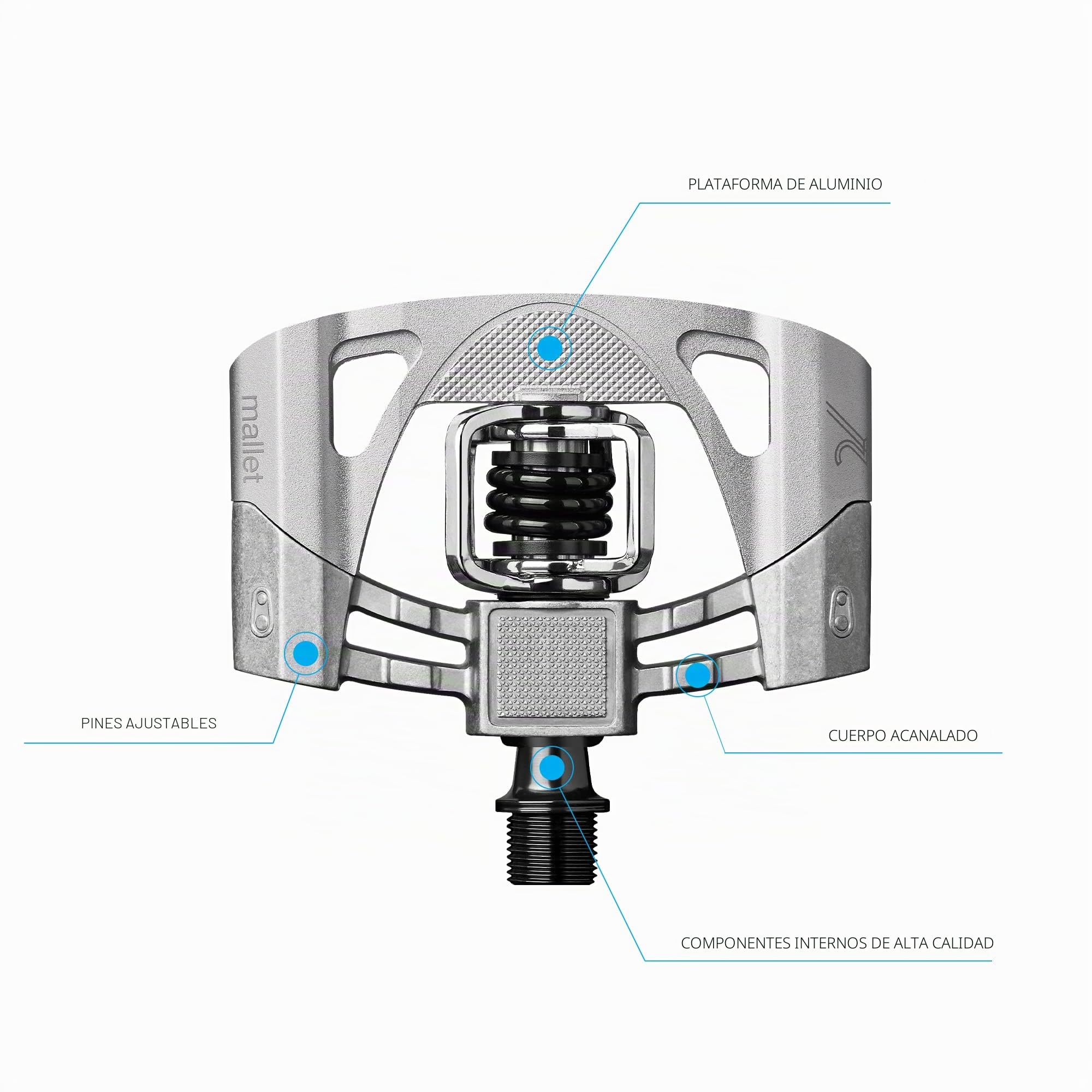 Crankbrothers Mallet 2 Pedal de MTB, Unisex Adulto