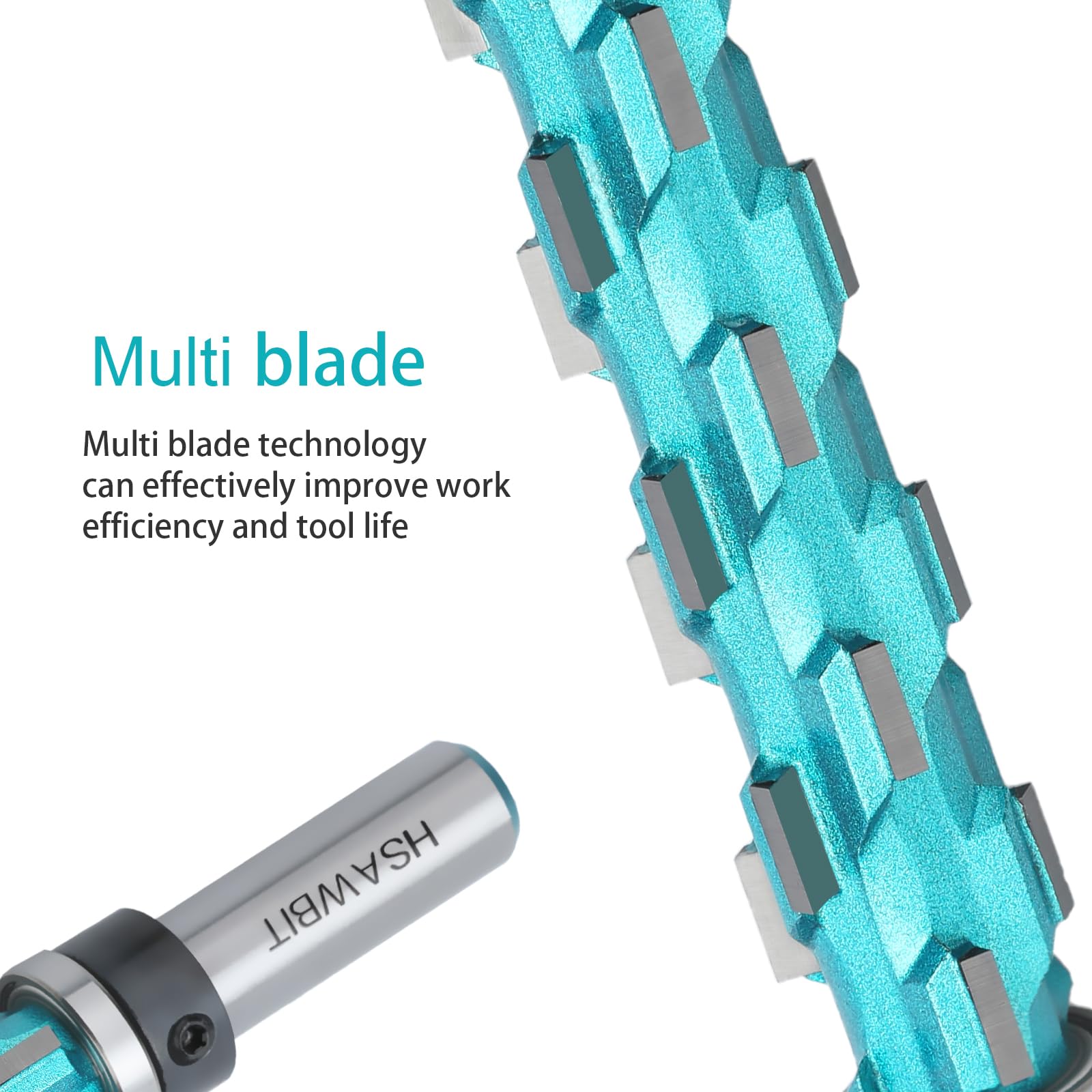 Flush Trim Spiral Router Bit with 1/2 inch Shank,3/4 Inch Cut Dia ...