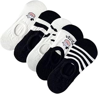 6 Pairs (5 + 1 Gift) Casual Comfort Socks for Women in Assorted Lengths and Colors - Attractive Fashion Designs