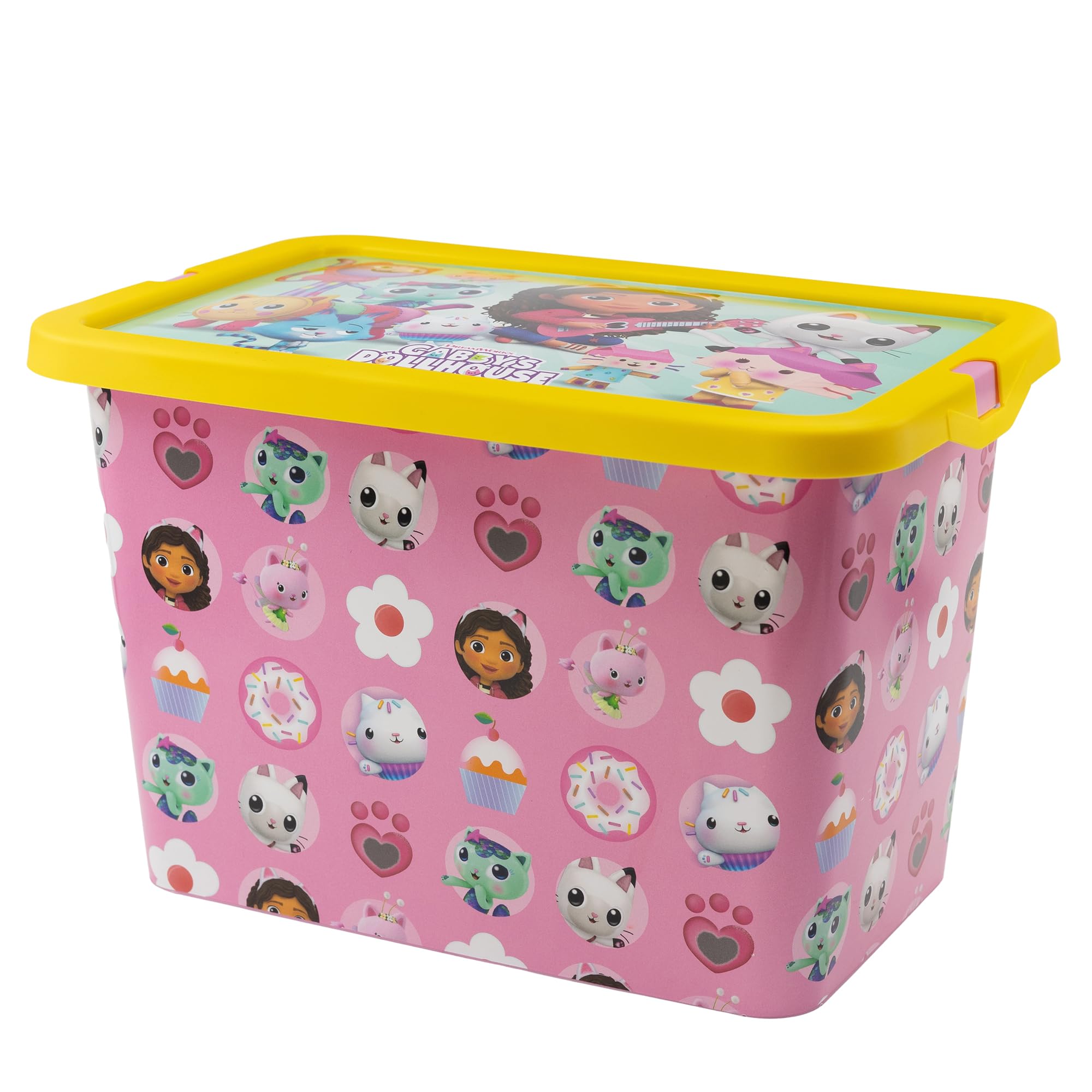 Gabbys Dollhouse  Kids Pink Storage Box 7L, Sports Direct