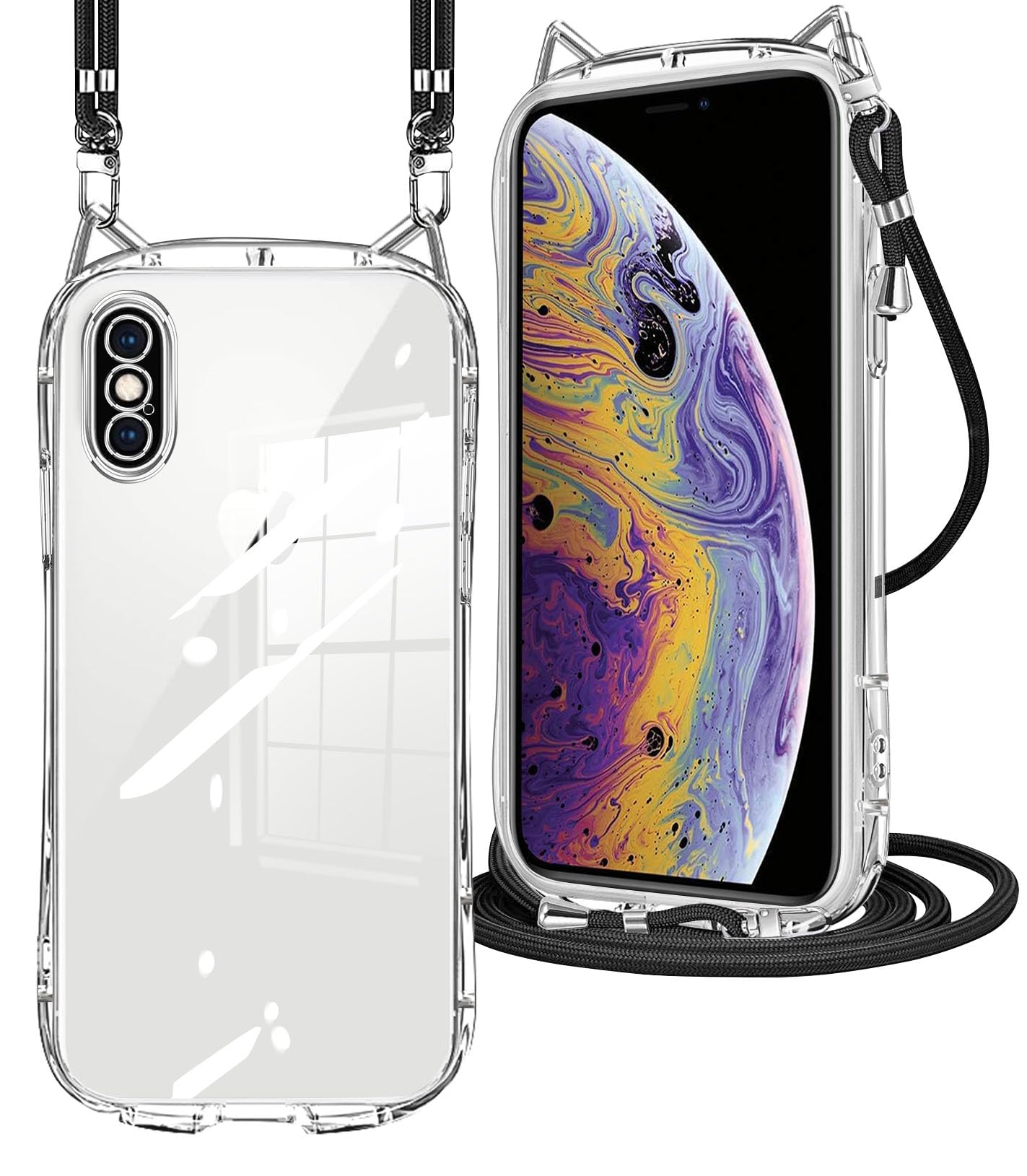 Amazon.co.jp: tuulaasii For iPhone XS 用 ケース iPhone X ケース 猫