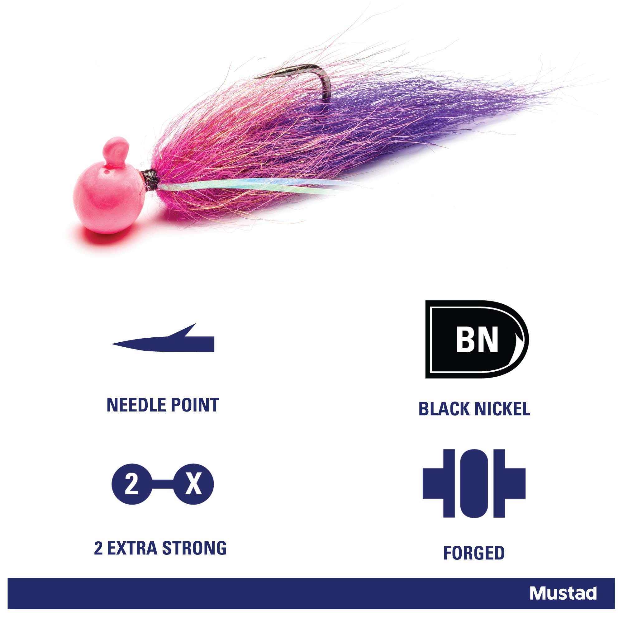 Mustad Unisex UV Pink-Senyo Copper Candy-Mystic Purple Tailout Twitcher, jeden rozmiar