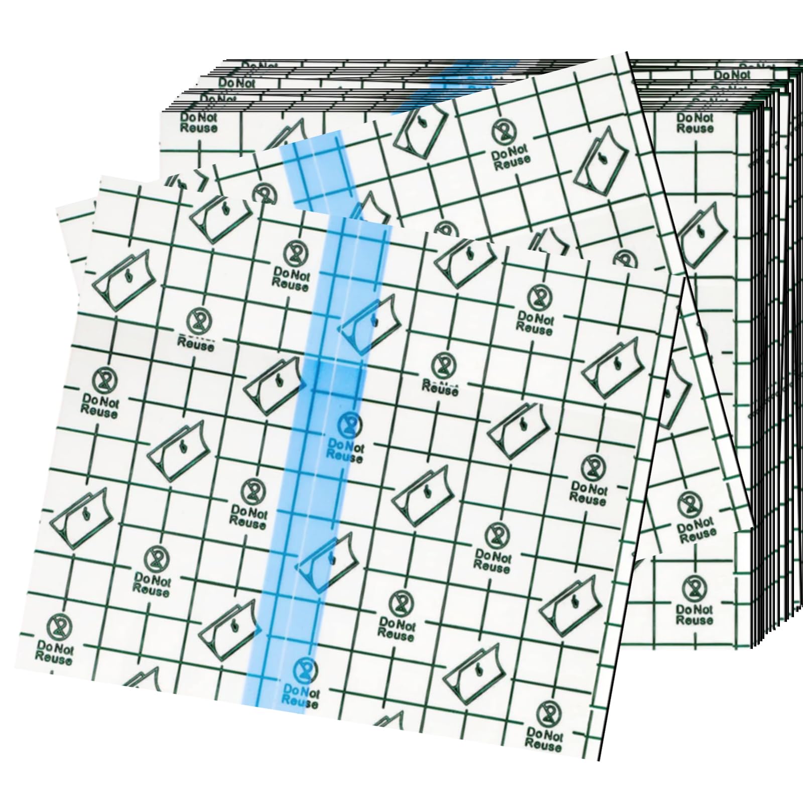 OBTANIM 100 Sheet Transparent Waterproof Stretch Adhesive Bandage Clear Film Dressing Bandages Tape Cover for Tattoo Shower Swimming Protector (4.7 x