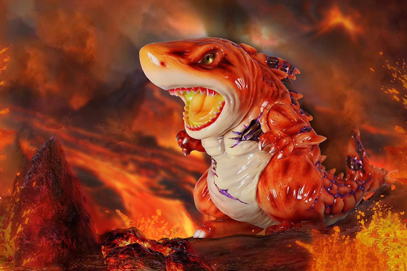 Amazon | BACALYSO | MGR MOMOCO STUDIO 煉獄 サメ大帝 彫像