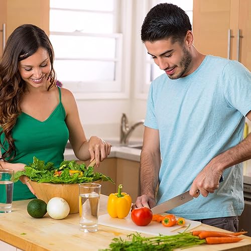 Miniatura 7 de imarku Cuchillo de chef  Cuchillo de cocina profesional de 8 pulgadas, cuchillo japonés de acero inoxidable de alto carbono, cuchillos de chef con