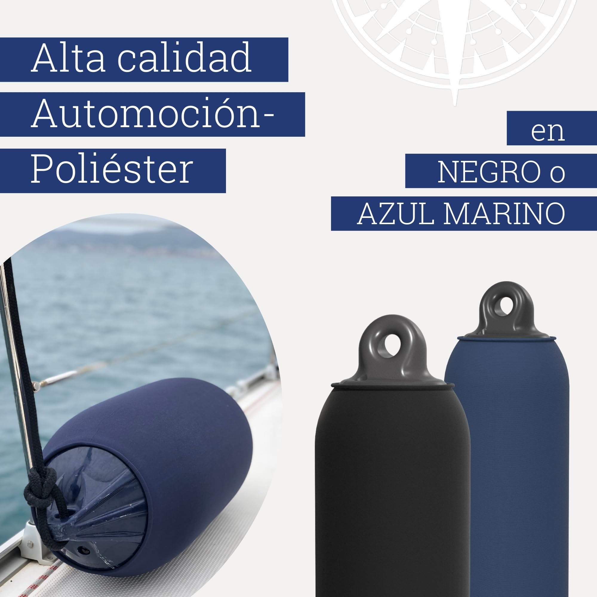 Diseño de defensas Funda de Defensa Defensa Barco largas - Calcetines de Defensa de 5m para Cortar Usted Mismo para Aproximadamente 5-6 defensas