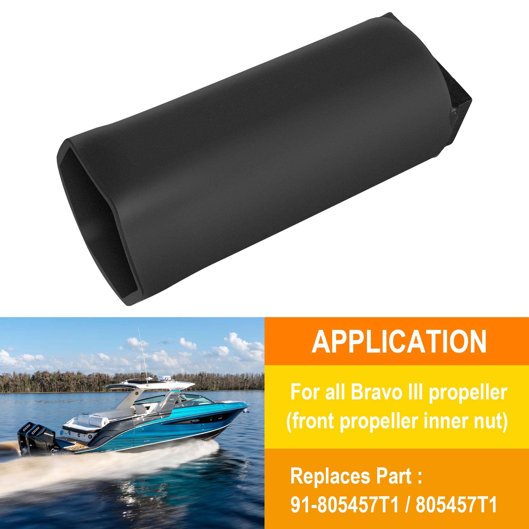 Bonbo 91-805457T1 Nut Socket Wrench Tool Fits for Mercruiser Bravo 3 Prop Propeller Prop