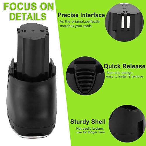 Miniatura 4 de Batería de 10.8V 3.0Ah compatible con Dremel 855-02 855-01 8000-01 8001-01 8001-02 Reemplazo para batería Dremel 10.8v