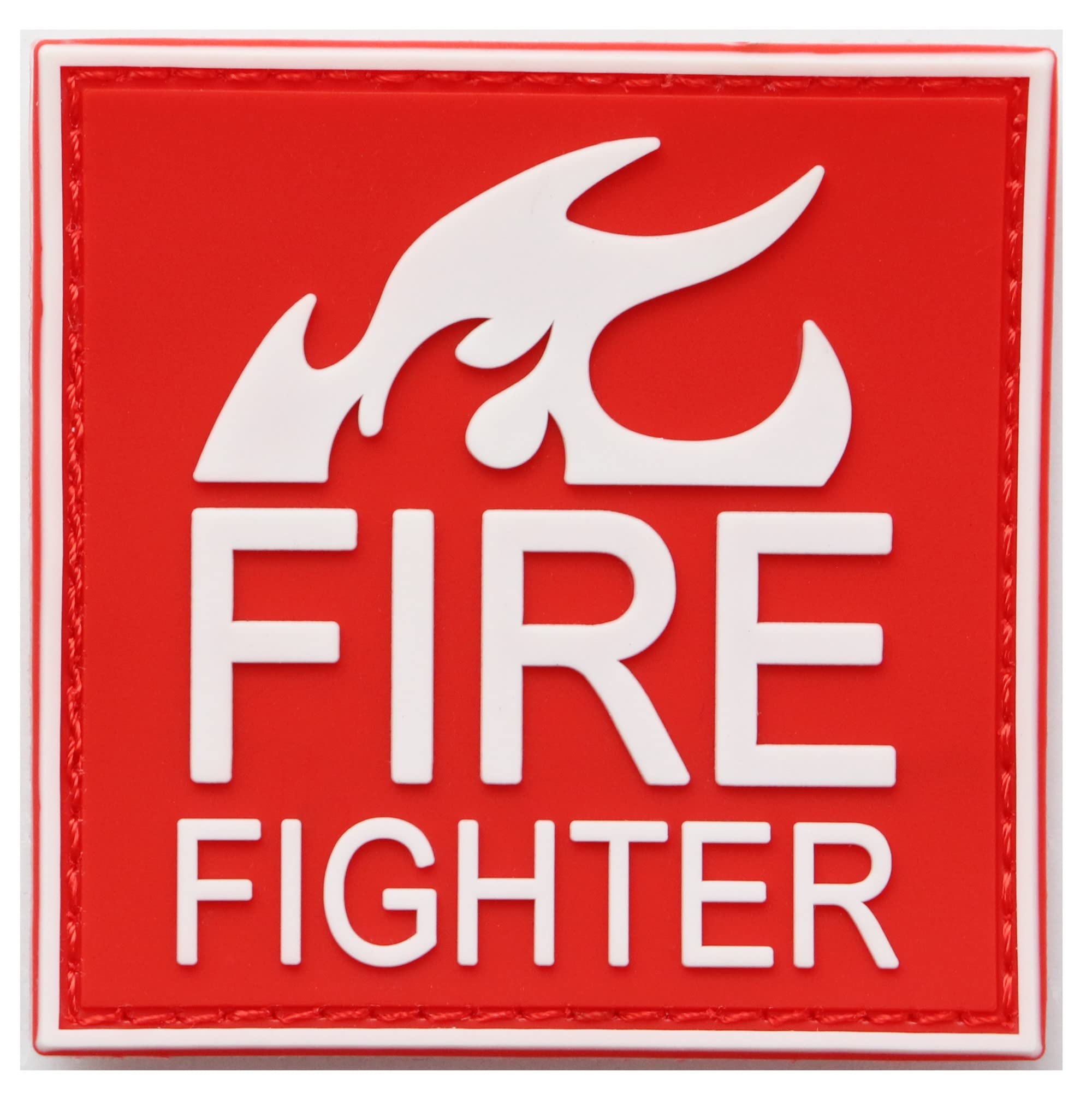 消防　パッチ　ベルクロ　ワッペン　1枚　消防グッズ Amazon.co.jp: ワッペン 消防士 FIRE FIGHTER PVCパッチ マジック