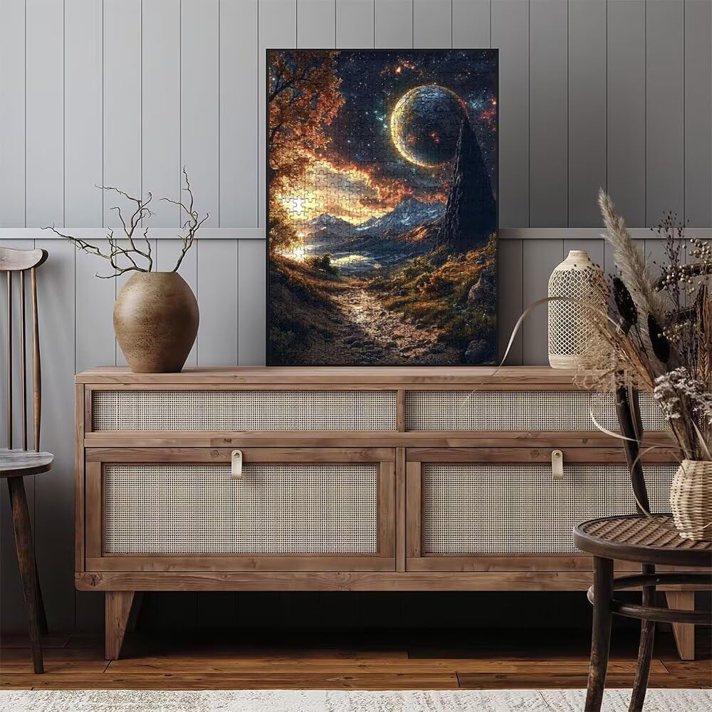 Puzzle 3000 Pezzi, Pianeta Tramonto 3D Puzzle per Adulti Impegnativo, Educa Puzzles Artistico, Divertente E Stimolante Puzzles Decorativo per La Famiglia, Regalo e Decorazione Pareti DX0YL6-959