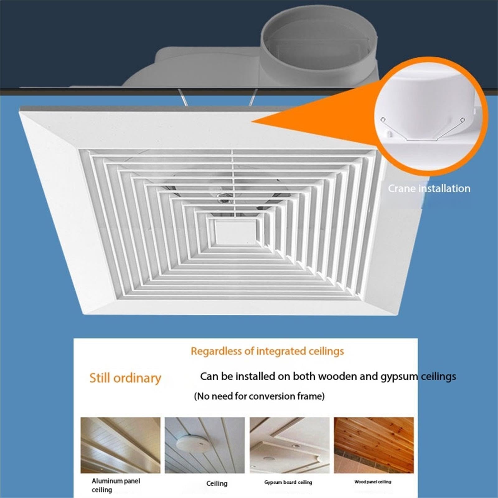 Ventilador de ático Ventilador de ventilación Unidad cambio aire