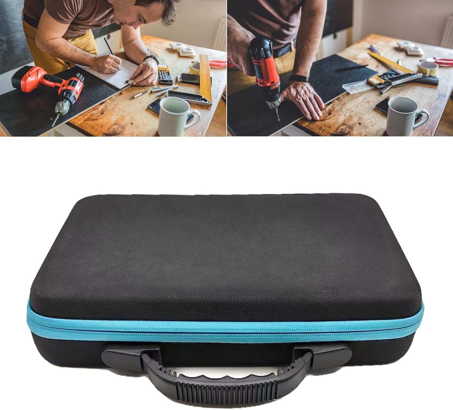 Reusable Work Bag With Handle And Zipper For Efficient Tool Management Electric Drill Organizers Outdoor Protective Case