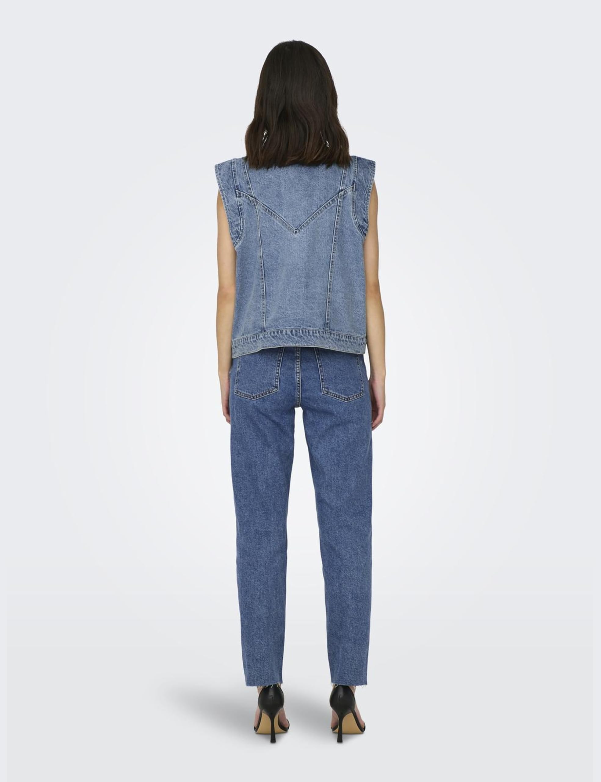 ONLY Women's Onlkennedy Sl DNM Waistcoat Bj Jacket