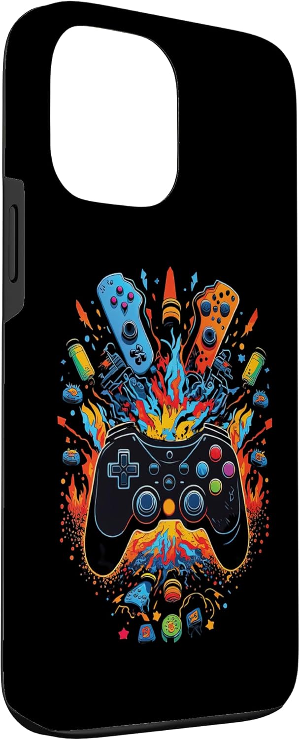 iPhone 13 Pro Max Gamer Aesthetic Graphic Gaming Video Games Boys Teens Kids Case