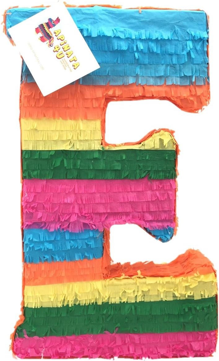 20" Tall Letter E Pinata Fiesta Theme Fiesta Themed Birthday Party Supplies Cinco de Mayo Teens Party