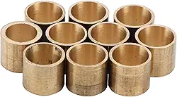 Ferrules para tacos de sinuca, 10 peças de ponteiras de bilhar ponta de sinuca de cobre acessórios de ferramenta de reparo para reparo de tacos de bilhar (9 mm 【sem dentes】), gteghcmv29-11