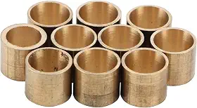 Ferrules para tacos de sinuca, 10 peças de ponteiras de bilhar ponta de sinuca de cobre acessórios de ferramenta de reparo para reparo de tacos de bilhar (9 mm 【sem dentes】), gteghcmv29-11