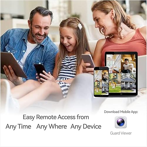 Miniatura 7 de Sistema de cámara de seguridad IP PoE de 8 canales, 6 cámaras IP PoE a todo color con cable de 6 MP para exteriores con detección humana, NVR 4K 8MP