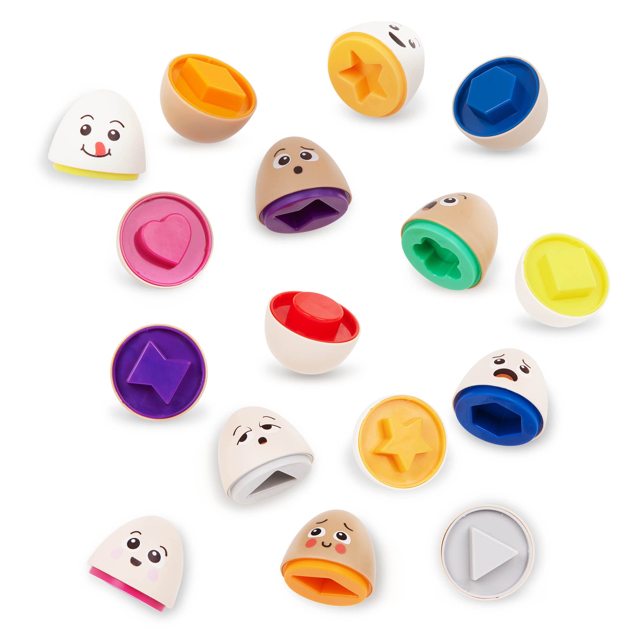 Battat Education - EggXpress Yourself! - Uovo Giocattolo per Bambini e Ragazzi - Uova abbinate - Abbinamento di Lettere e Colori - Gioco dell'ordinamento - 18 Mesi +