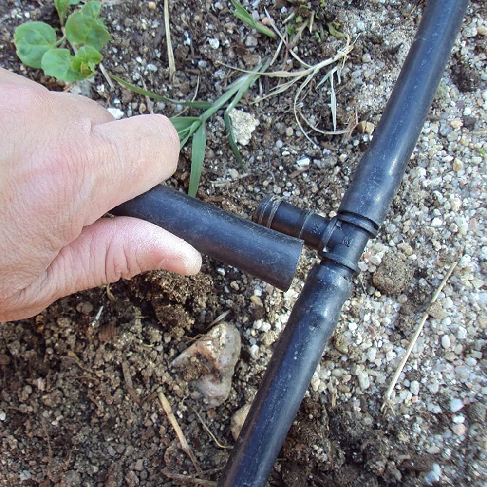 Tubería riego rigida de polietileno Ø 16 mm. Manguera de riego por goteo. Tubo de goteo de polietileno de 100 Metros y 16 milímetros sin goteros, color negro