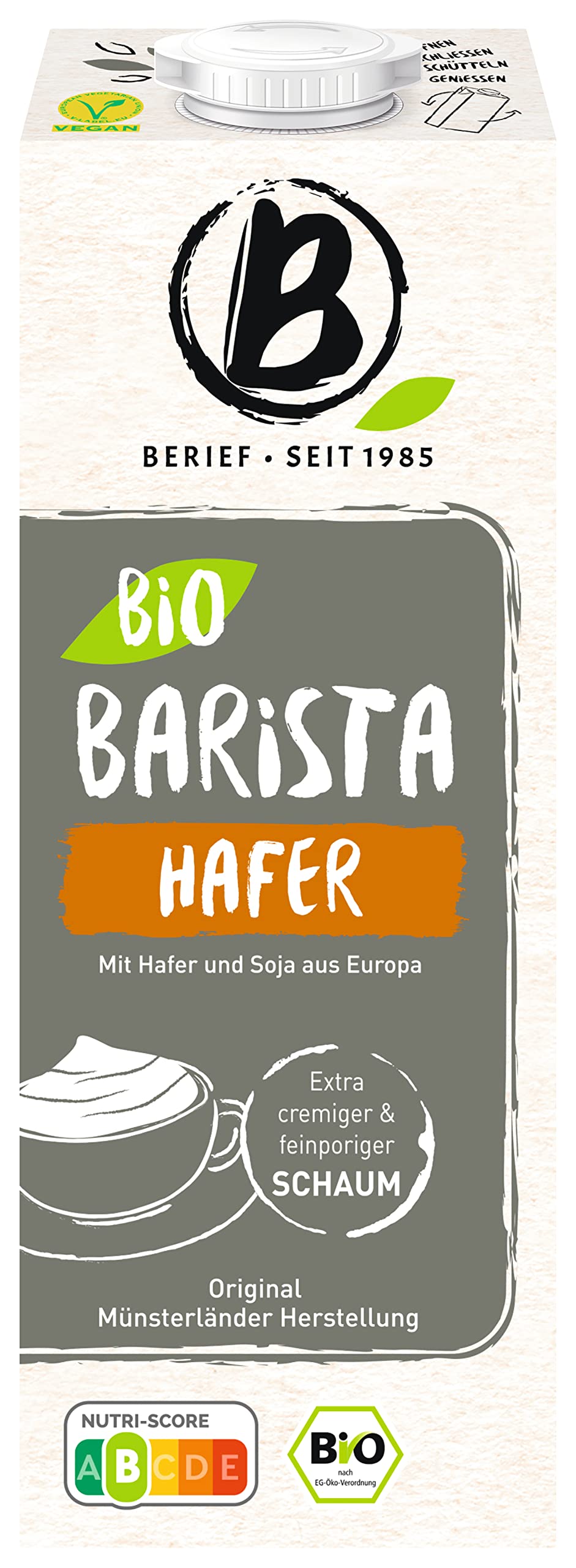 Boisson à l'avoine biologique Barista 1 L