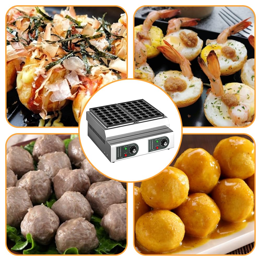 Macchina Per Takoyaki Commerciale 2100W 56 Pezzi