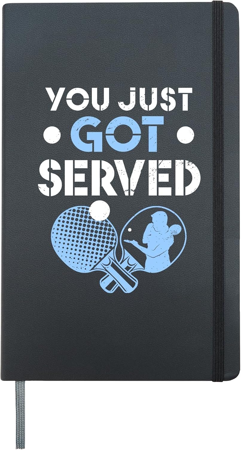 Table-Tennis Ping-Pong Games funny sayings Ping-Pong Hardcover Journal, Black