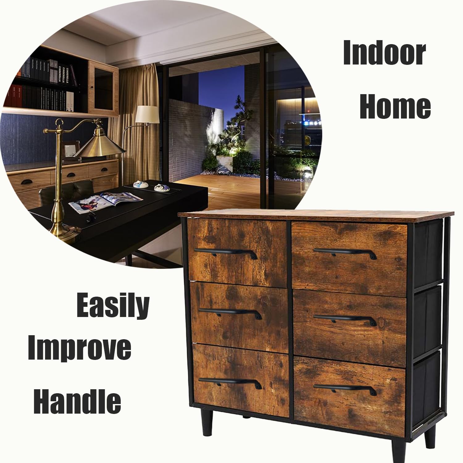 Black Cabinet Pulls - Durable Hardware Handles -5
