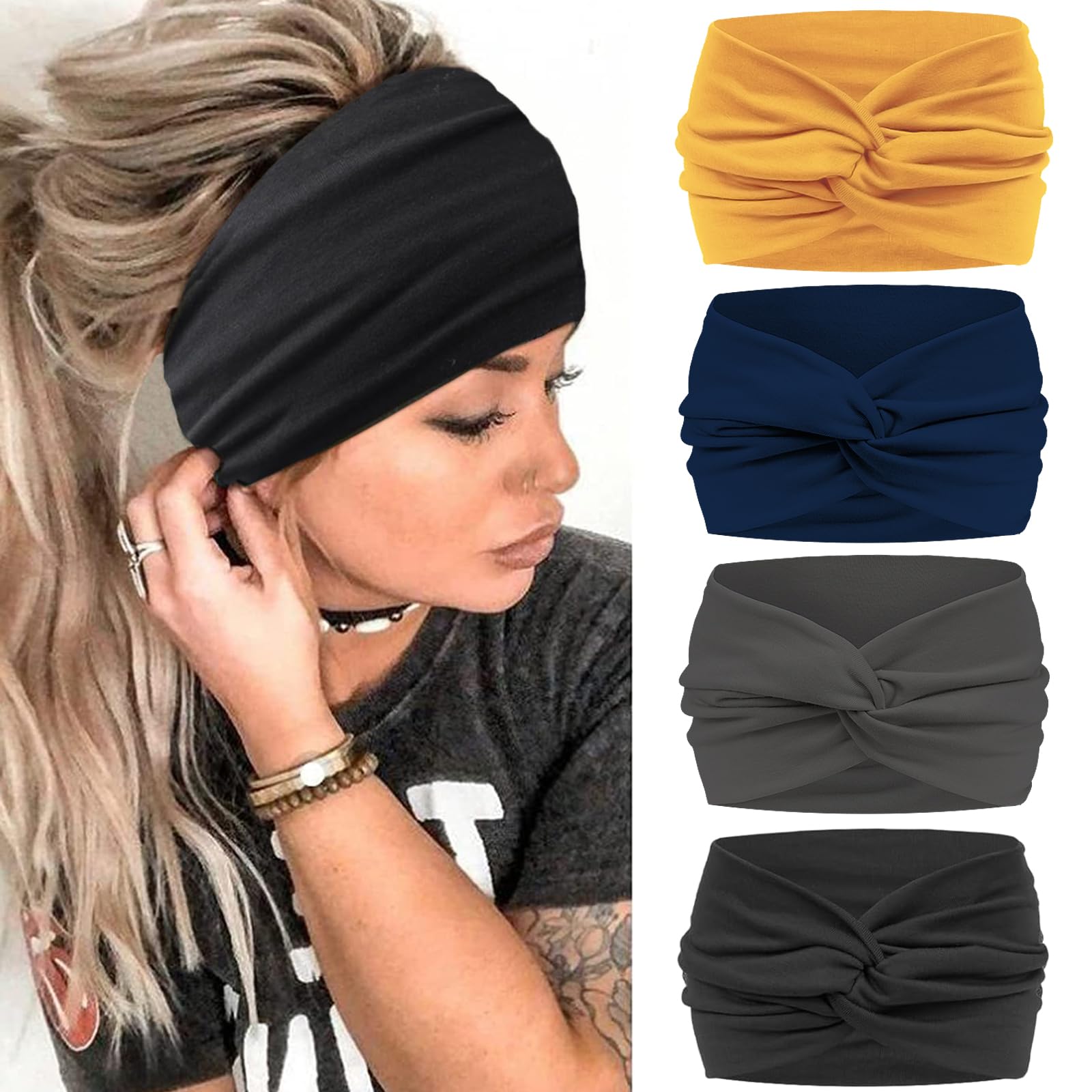 Blooms Wide Headbands for Women's Hair