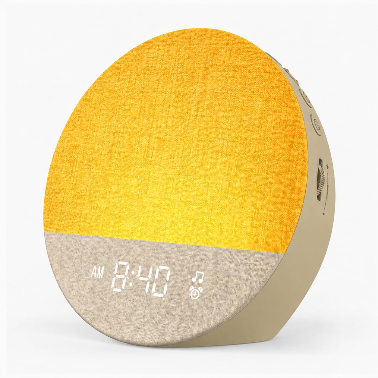 Dreamegg Sunrise 1, Natural Sunrise Alarm Clock, White Noise Machine, Khaki | 29 Soothing Sound, Dimmable Night Light, Customizable Sleep Routines with Timer, Alarm Clock for Bedroom, Adults, Baby, Decor