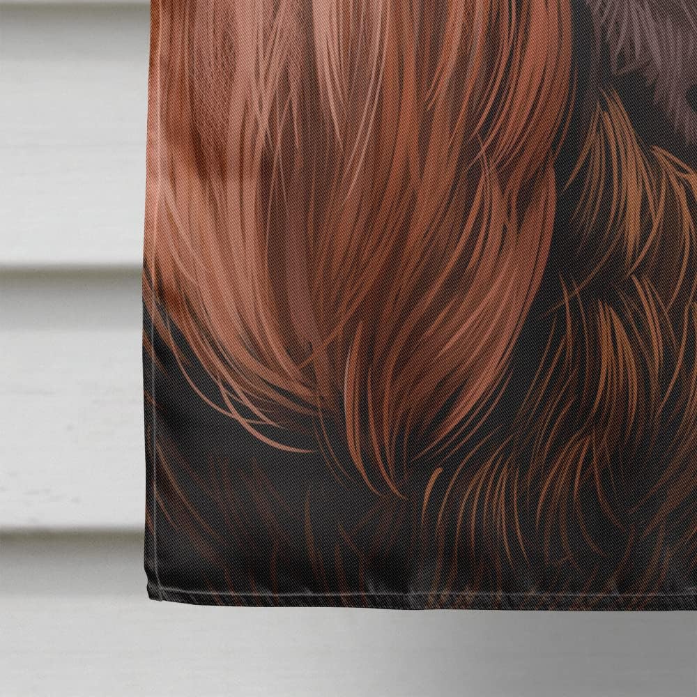Caroline's Treasures CK6455CHF Boykin Spaniel Dog American Flag House Flag Large Porch Sleeve Pole Decorative Outside Yard Banner Artwork Wall Hanging, Polyester, House Size, Multicolor