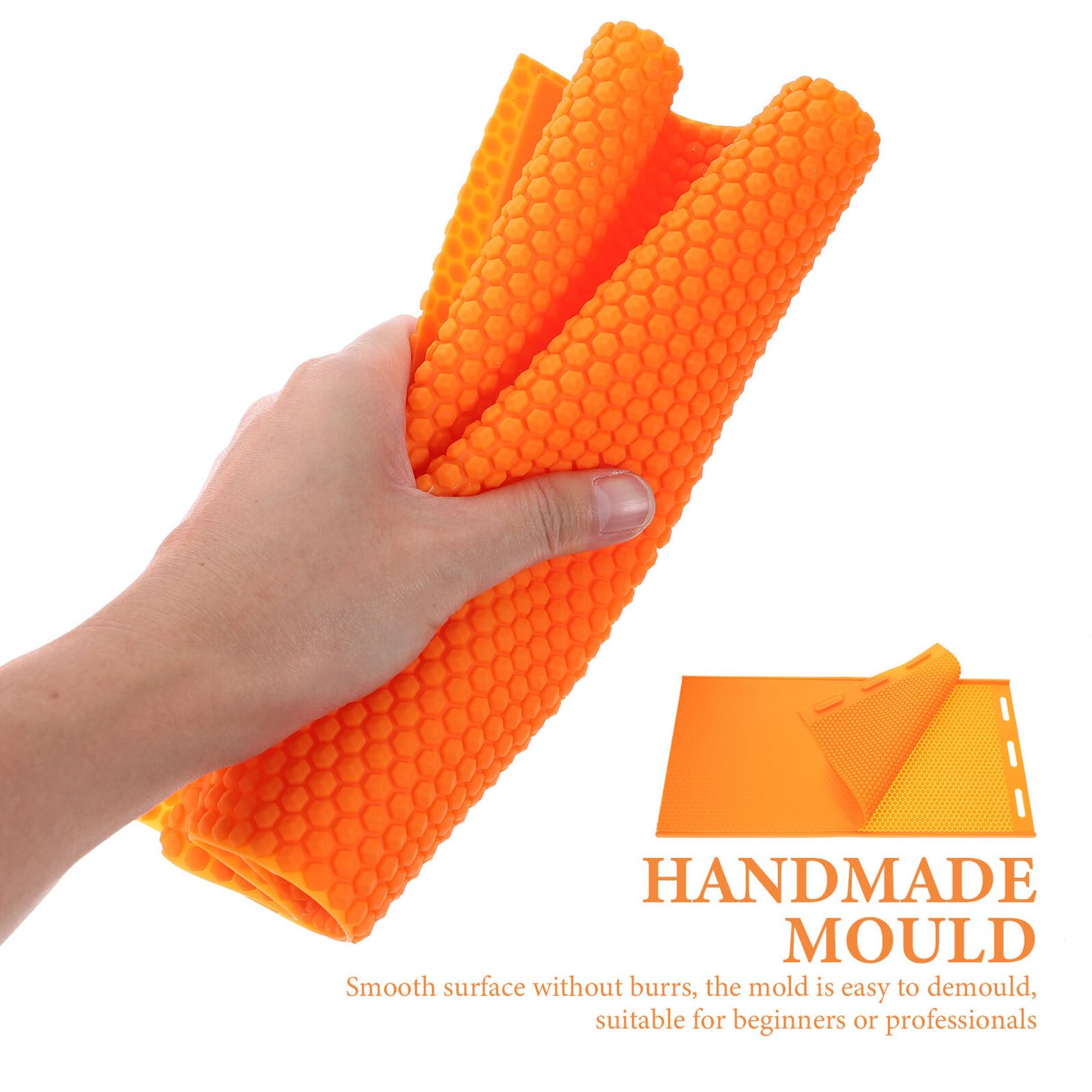Toyvian Stampo in Silicone per Foglio di Cera d Api Honeycomb Sheet, Pratico e Facile da Sformare per Uso DIY e Artigianato Fai da Te