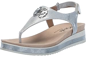 Glamorous and Stylish Silver Metallic Zeeta Thong Sandals for Women
