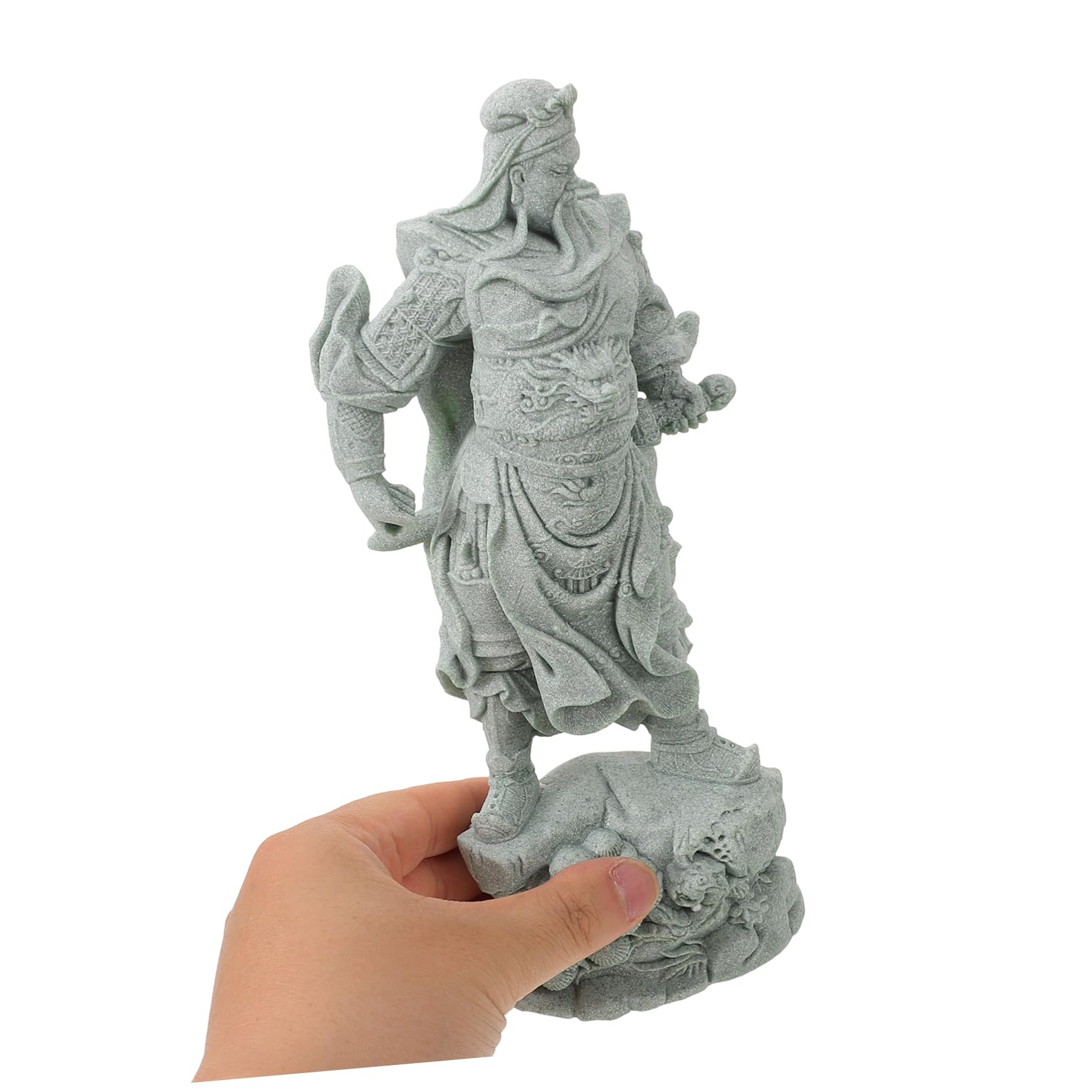 Amazon.co.jp: ORFOFE 石の関羽彫刻 像 彫刻品 石材製 装飾 アート 風 