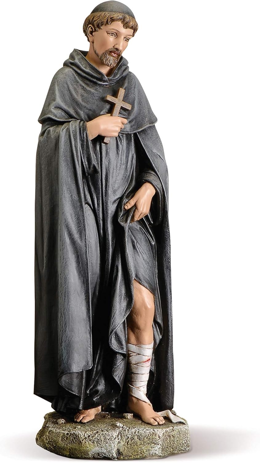 Joseph's Studio by Roman, 10" H St. Peregrine Statue, Renaissance Collection Catholic Saint Figure, Patron Saint of Cancer Patients Religious Decor