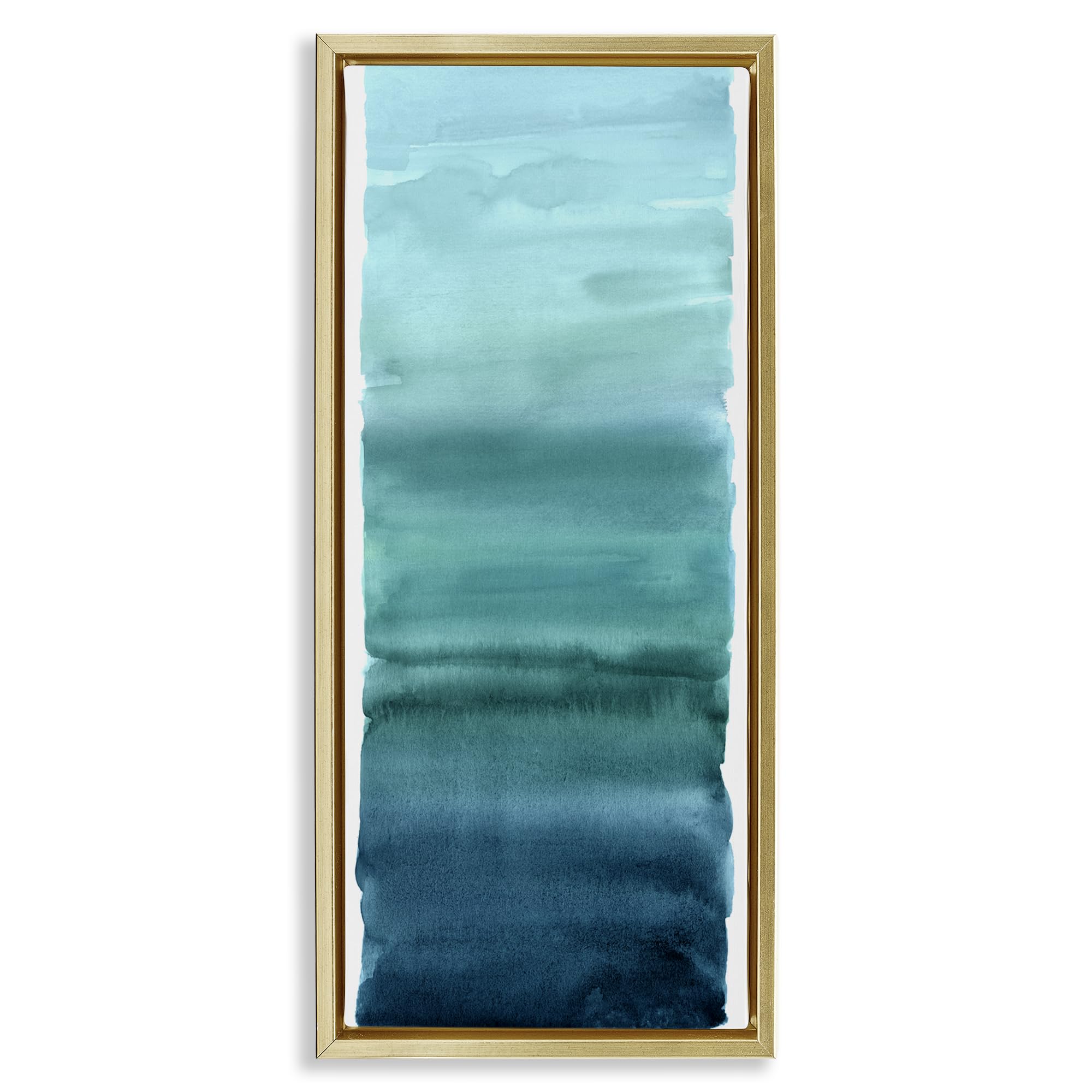 'Cerulean Blend Gradient'| Floating Frame Canvas Art