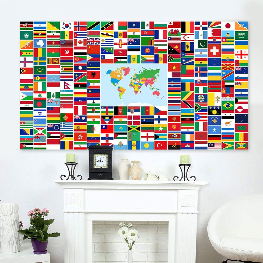 Amazon.co.jp: 世界の国旗のタペストリー | 世界の 3 x 5 FT 国旗,世界