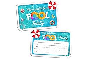 Summer Pool Party Invitations
