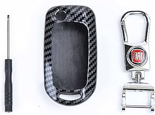 one year warranty_Cover Protector for car key,Nile 12(leather *velvet), Car Keyless Entry Remote Key Fob Case, Remote Key Holder Keychain,with Free Screwdriver,For(Fiat Tipo)