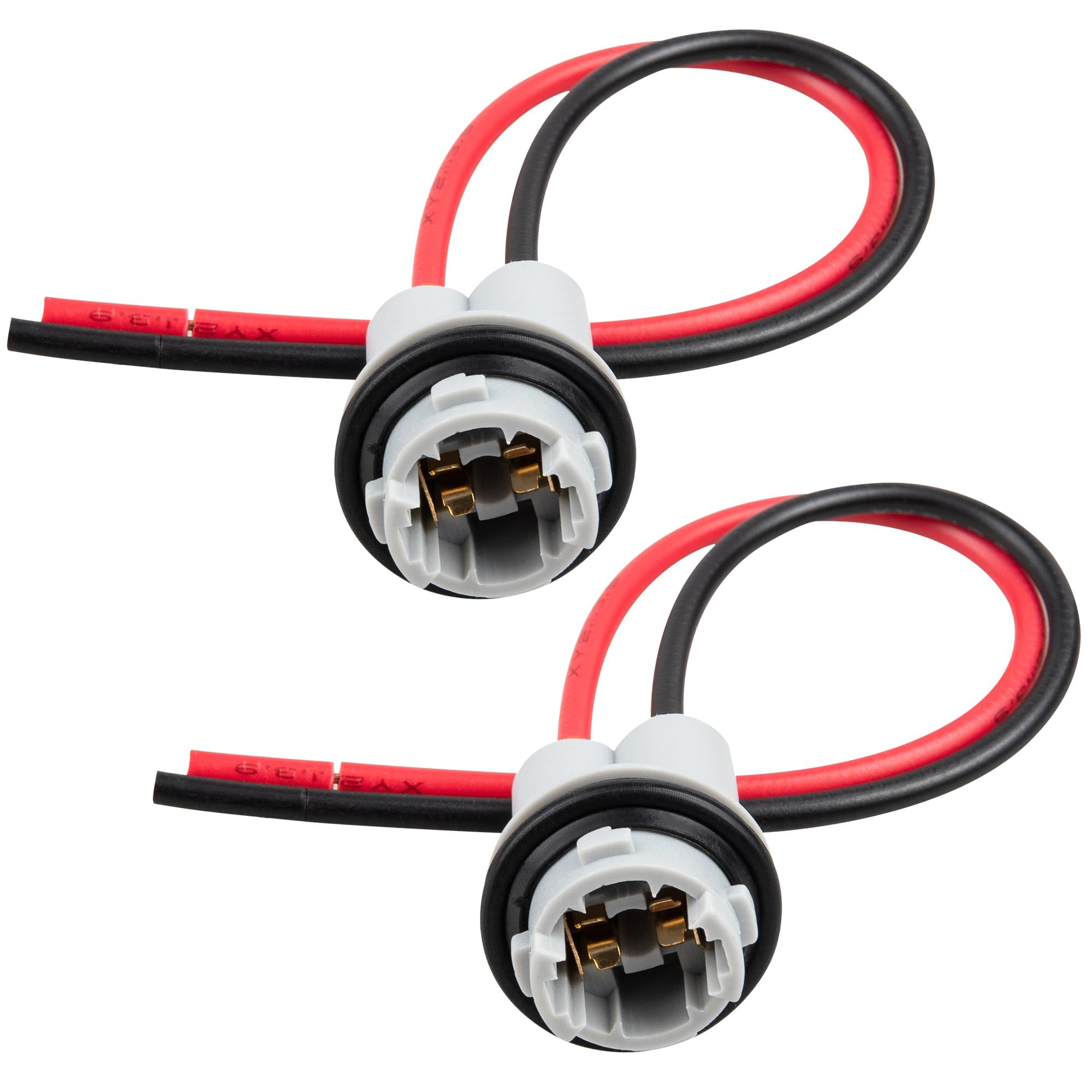 RED WOLF T15 912 921 Bulb Socket W16W Harness Pigtail Taillight Wire Turn Signal Wiring Brake Lamp Adapter Side Marker Light Cable Replacement