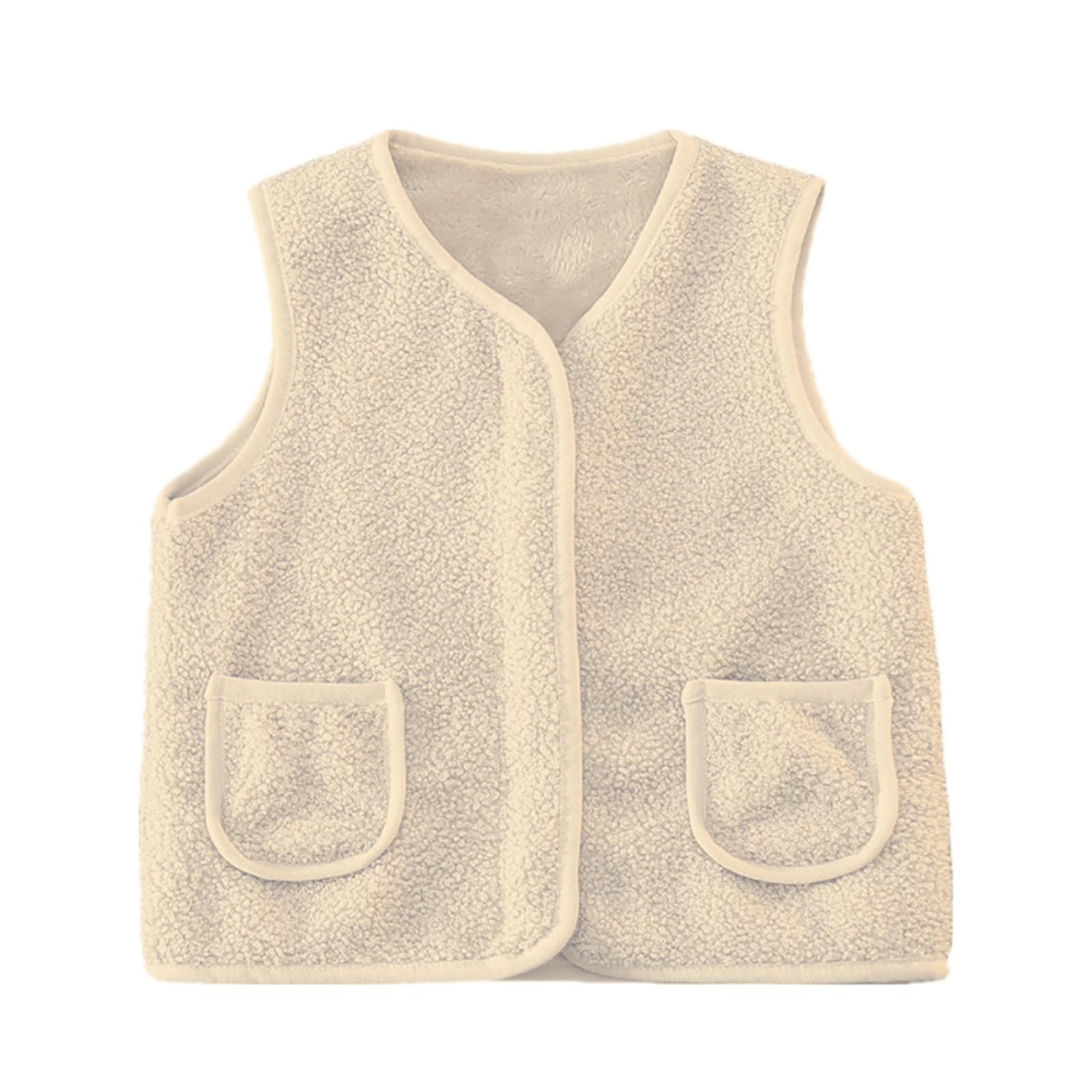 Baby Boys Girls Winter Vest Fleece Zip up Cute Soft Waistcoat Jackets