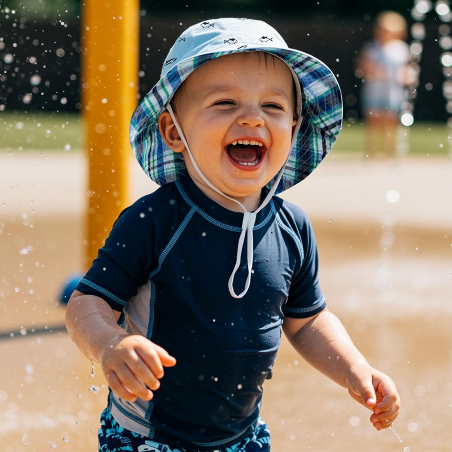 Durio UPF 50+ Beach Baby Sun Hat Sun Protection Cute Wide Brim Summer Baby Boy Bucket Hats Toddler Sun Hats for Girl - Image 5