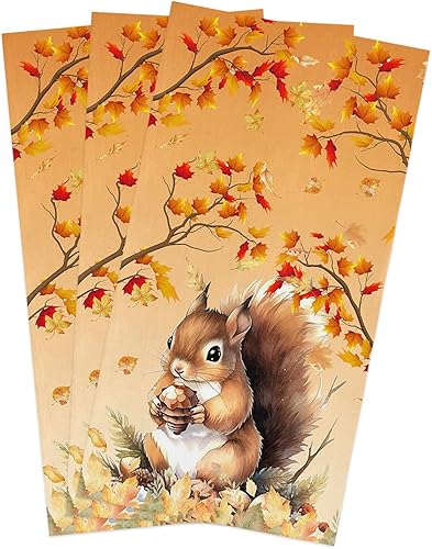 Miniatura 17 de Toallas de cocina de cosecha, decoración de granja de Acción de Gracias con camión, hoja de arce, toalla de cocina de Acción de Gracias, paños