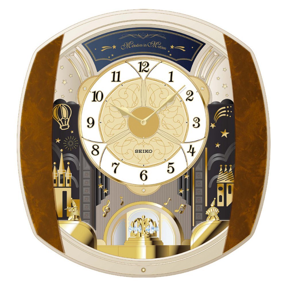 Buy Seiko QXM496BRH Japanese Quartz Wall Clock Online at Low